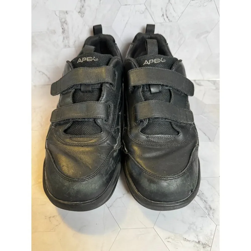 Apex Ambulator Shoes G8010M Mens Size 12 EE Black Straps Comfort Medical